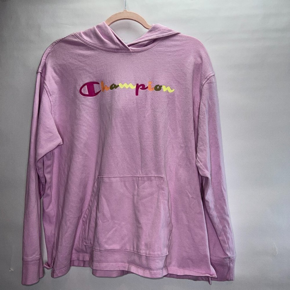 𝅺CHAMPION Pink XL Hoodie Sweater Light Weight
